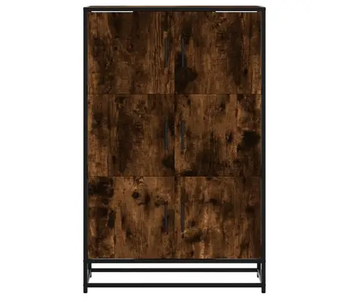 Augstā Dēlis Ozola Krāsa 68X35X106,5Cm Inženierijas Koks Metāls Vidaxl