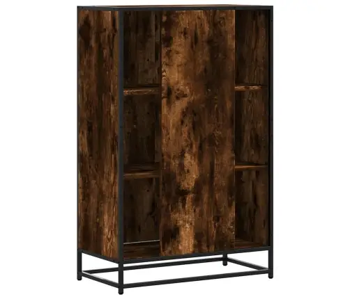 Augstā Dēlis Ozola Krāsa 68X35X106,5Cm Inženierijas Koks Metāls Vidaxl