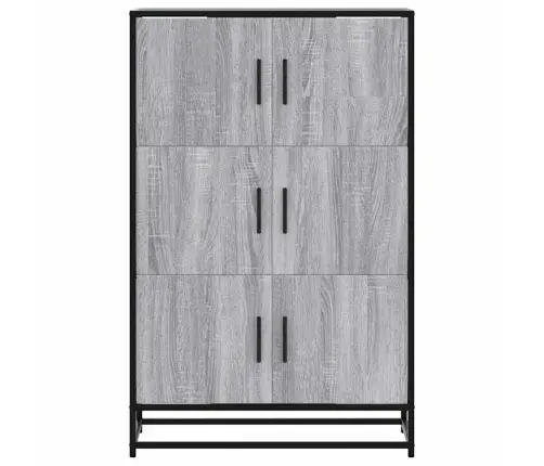 Highboard Grey Sonoma 68X35X106,5 Cm Engineered Wood And Metal Vidaxl Highboard Grey Sonoma 68X35X106,5 Cm Engineered Wood And Metal Vidaxl
