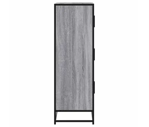 Highboard Grey Sonoma 68X35X106,5 Cm Engineered Wood And Metal Vidaxl Highboard Grey Sonoma 68X35X106,5 Cm Engineered Wood And Metal Vidaxl