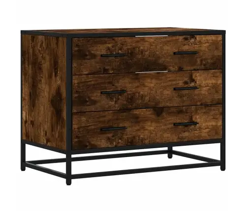 Stalčių Spintelė Rūkytas Ąžuolas 70X41X56 Cm Inžinerinė Mediena