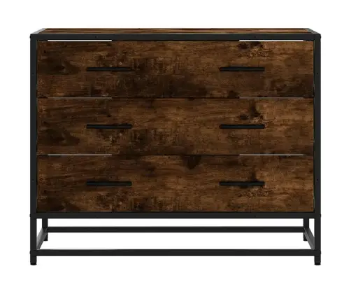 Stalčių Spintelė Rūkytas Ąžuolas 70X41X56 Cm Inžinerinė Mediena