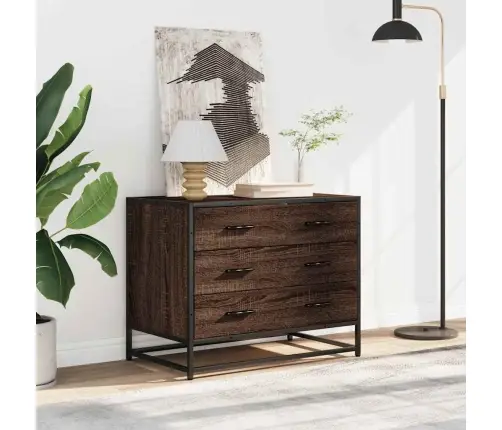 Atvilktņu Plaukts, Ozolkoka, 70X41X56 Cm, Inženierijas Koks Vidaxl