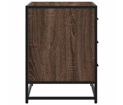 Atvilktņu Plaukts, Ozolkoka, 70X41X56 Cm, Inženierijas Koks Vidaxl