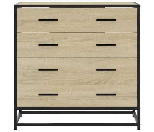 Atvilktņu Skapītis, Ozola Krāsā, 70X41X70 Cm, Inženierijas Koks Vidaxl