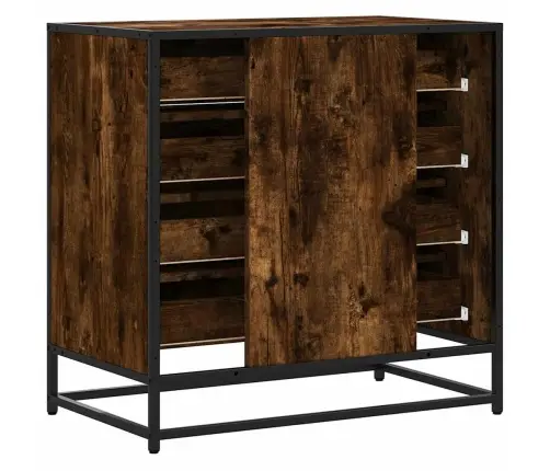 Sahtlikapp Suitsutamm 70X41X70 Cm Engineered Wood