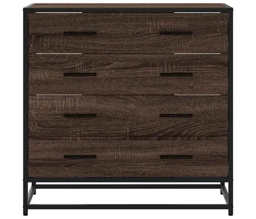 Atvilktņu Plaukts, Ozolkoka, 70X41X70 Cm, Inženierijas Koks Vidaxl