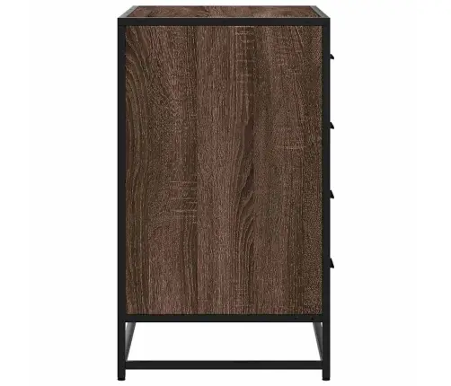 Atvilktņu Plaukts, Ozolkoka, 70X41X70 Cm, Inženierijas Koks Vidaxl