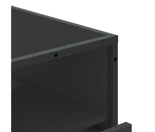 Atvilktņu Skapītis, Melns, 70X41X70 Cm, Inženierijas Koks Vidaxl