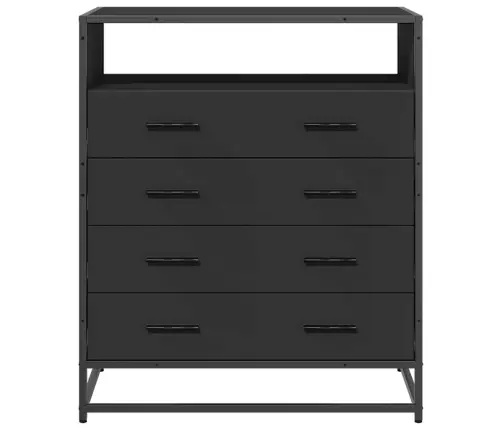 Kummut, Must, 70 X 41 X 83,5 cm Tehispuit