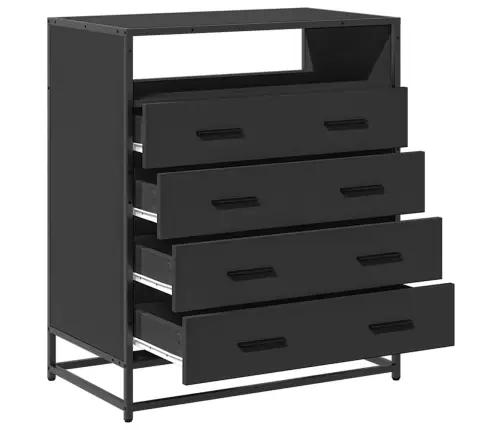 Kummut, Must, 70 X 41 X 83,5 cm Tehispuit