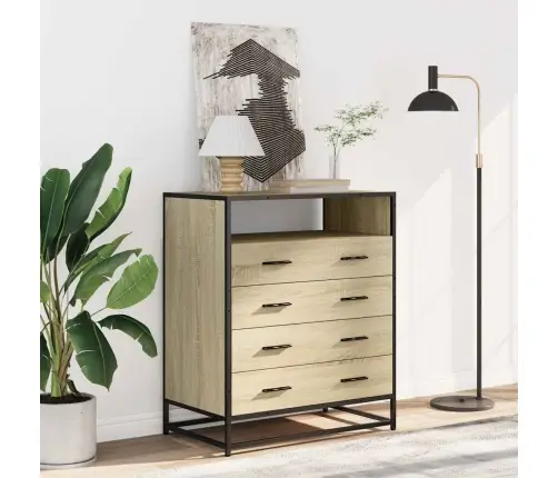 Kummut, Sonoma Tamm, 70 X 41 X 83,5 cm Tehispuit