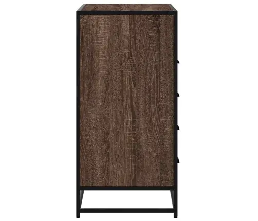 Atvilktņu Plaukts, Ozolkoka, 70X41X83,5 Cm, Inženierijas Koks Vidaxl