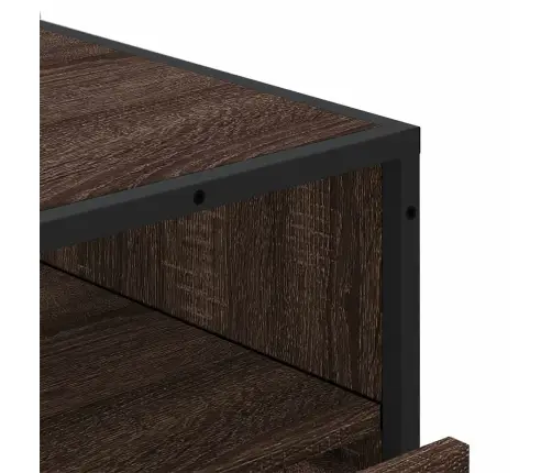 Atvilktņu Plaukts, Ozolkoka, 70X41X83,5 Cm, Inženierijas Koks Vidaxl