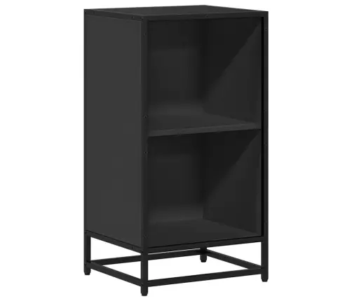 Grāmatu Skapis Melns 40X35X76 Cm Engineered Wood Vidaxl