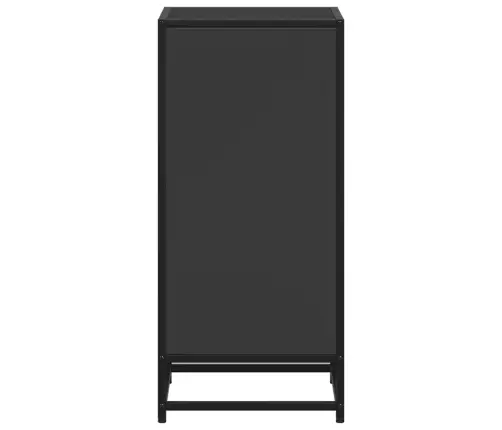 Grāmatu Skapis Melns 40X35X76 Cm Engineered Wood Vidaxl