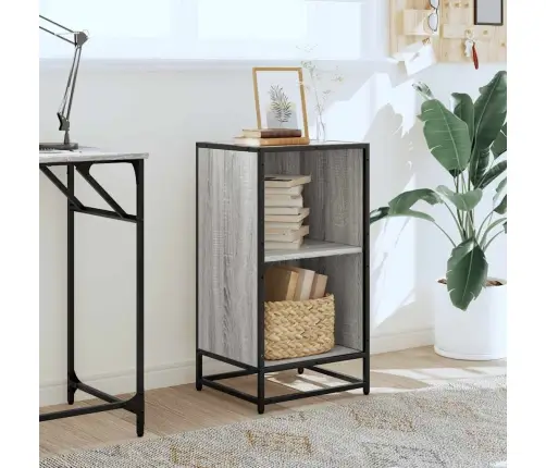 Knygų Spintelė Pilka Sonoma 40X35X76 Cm Engineered Wood