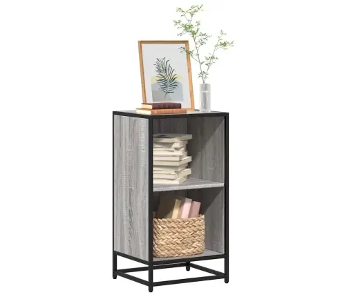 Knygų Spintelė Pilka Sonoma 40X35X76 Cm Engineered Wood