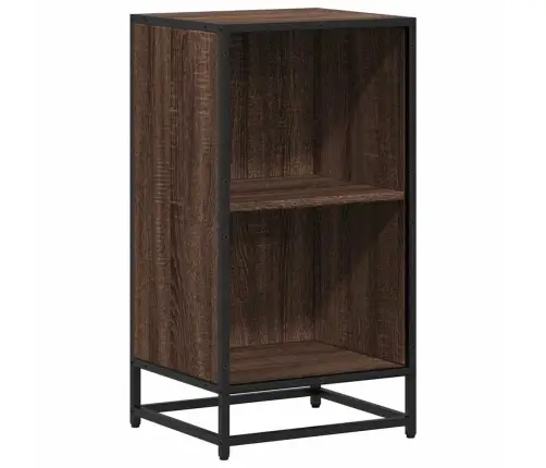 Grāmatu Plaukts, Brūna Ozola, 40X35X76 Cm, Inženierijas Koks Vidaxl