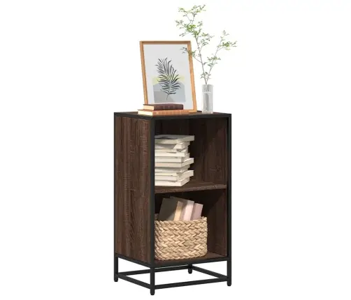 Grāmatu Plaukts, Brūna Ozola, 40X35X76 Cm, Inženierijas Koks Vidaxl