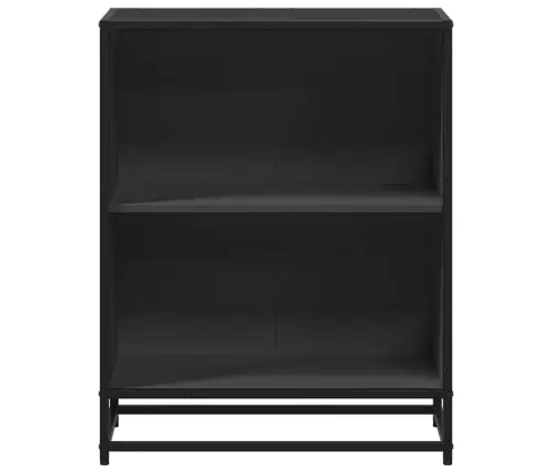 Grāmatu Plaukts, Melns, 60X35X76 Cm, Inženierijas Koks Vidaxl