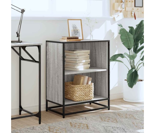 Knygų Spintelė Pilka Sonoma 60X35X76 Cm Engineered Wood