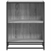 Knygų Spintelė Pilka Sonoma 60X35X76 Cm Engineered Wood