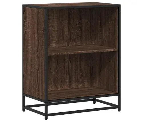 Grāmatu Plaukts, Brūna Ozola, 60X35X76 Cm, Inženierijas Koks Vidaxl