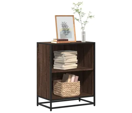 Grāmatu Plaukts, Brūna Ozola, 60X35X76 Cm, Inženierijas Koks Vidaxl