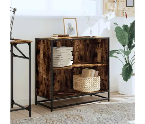 Grāmatu Plaukts, Koka Krāsa, 80,5X35X76 Cm, Inženierijas Koks Vidaxl