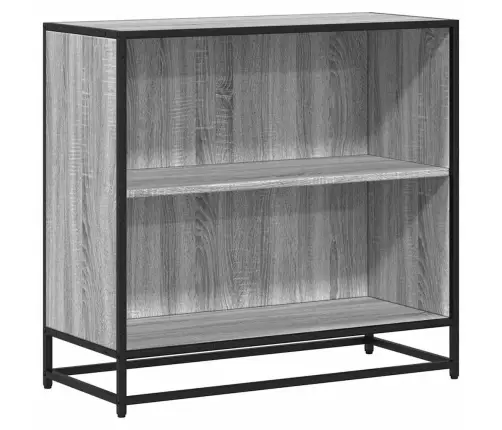 Grāmatu Skapis, Pelēks, 80,5X35X76 Cm, Inženierijas Koks Vidaxl