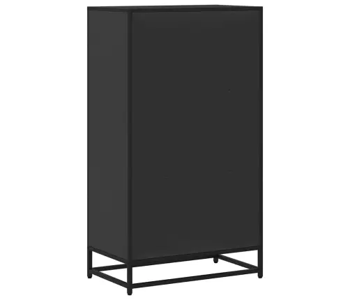 Knygų Spintelė Juoda 60X35X107,5 Cm Inžinierinė Mediena