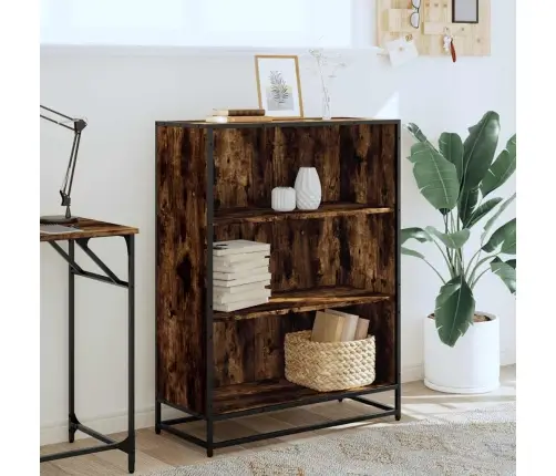 Grāmatu Plaukts, Ozola Krāsa, 80,5X35X107,5Cm Inženierijas Koks Vidaxl