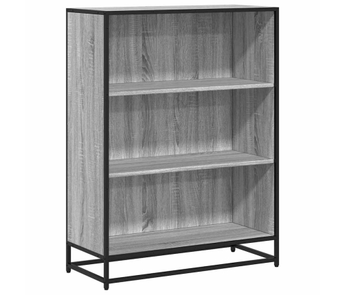 Knygų Spintelė Pilka Sonoma 80,5X35X107,5Cm Inžinierinė Mediena