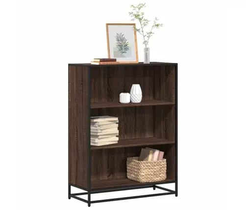 Grāmatu Skapis, Ozola Krāsa, 80,5X35X107,5Cm, Inženierijas Koks Vidaxl