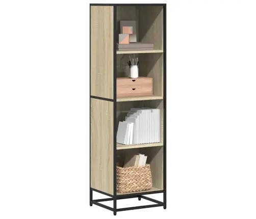 Knygų Spintelė Sonoma Ąžuolas 40X35X139 Cm Inžinierinė Mediena