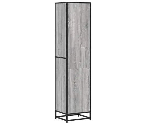 Spintelė Knygoms, Pilka Ąžuolo, 40X35X170,5cm Mediena