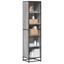 Raamatukapp, Hall Sonoma Tamm, 40X35X170,5 cm Tehispuit