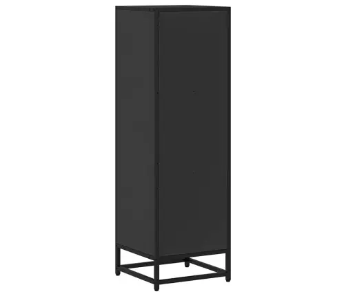 Knygų Spintelė Juoda 33,5X33X107,5 Cm Inžinierinė Mediena