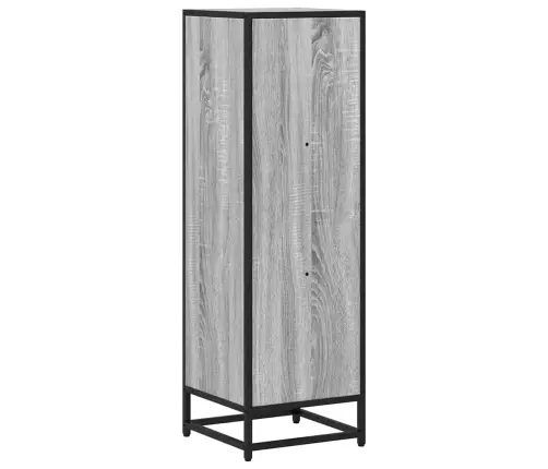 Knygų Spintelė Pilka Sonoma 33,5X33X107,5 Cm Inžinerinė Mediena