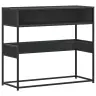 Konsolinis Stalas Juodas 90X35X80 Cm Inžinierinis Medis