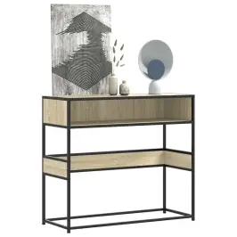 Konsoles Galdiņš, Koka Krāsa, 90X35X80 Cm, Inženierijas Koks Vidaxl