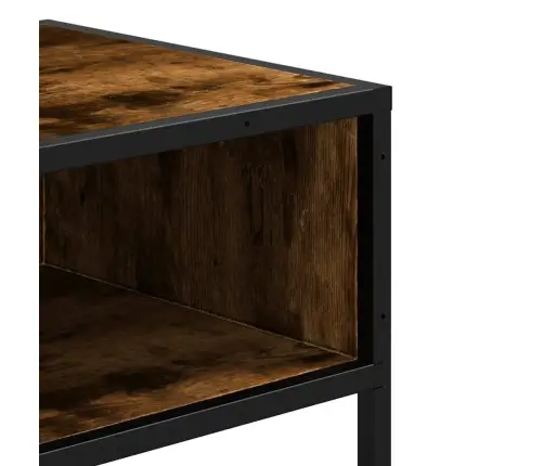 Konsoles Galdiņš, Kvēpināta Ozolkoka, 90X35X80 Cm, Koks Vidaxl