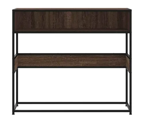 Konsoles Galdiņš, Brūna Koka, 90X35X80 Cm, Inženierijas Koks Vidaxl
