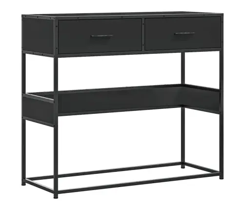 Konsoles Galdiņš, Melns, 90X35X80 Cm, Inženierijas Koks Vidaxl
