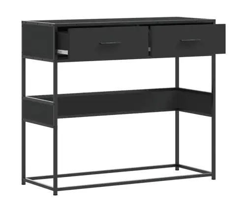 Konsoles Galdiņš, Melns, 90X35X80 Cm, Inženierijas Koks Vidaxl