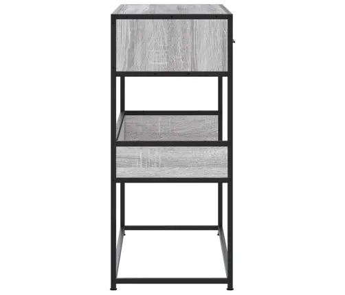 Konsoles Galdiņš, Pelēka Koka, 90X35X80 Cm, Inženierijas Koks Vidaxl Konsoles Galdiņš, Pelēka Koka, 90X35X80 Cm, Inženierijas Koks Vidaxl