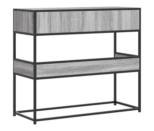 Konsoles Galdiņš, Pelēka Koka, 90X35X80 Cm, Inženierijas Koks Vidaxl Konsoles Galdiņš, Pelēka Koka, 90X35X80 Cm, Inženierijas Koks Vidaxl