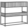 Konsoles Galdiņš, Pelēka Koka, 90X35X80 Cm, Inženierijas Koks Vidaxl Konsoles Galdiņš, Pelēka Koka, 90X35X80 Cm, Inženierijas Koks Vidaxl