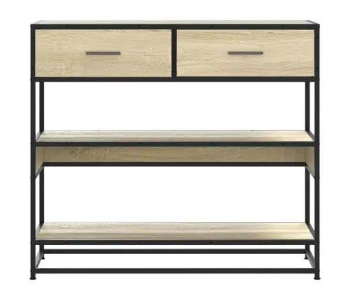 Konsoles Galdiņš, Koka Krāsa, 90X35X80 Cm, Inženierijas Koks Vidaxl